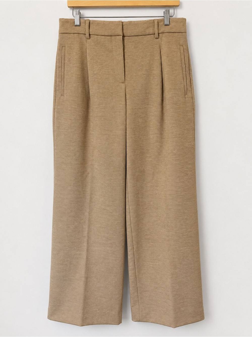 RW&CO. Tailored Wide-Leg Pants in Camel